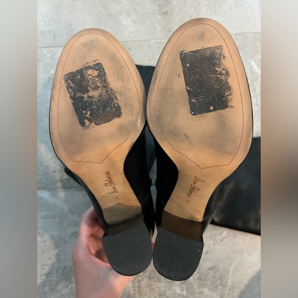 Sam Edelman Black Knee High Heeled Boots - Picture 2 of 3